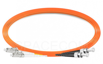 SPACECOM LC/UPC-FC/UPC 多模雙纖光纖跳線-2.0mm LSZH