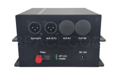 SPACECOM 音頻光端機 卡農頭平衡音頻光纖延長器